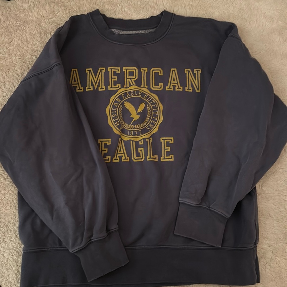 Distressed Styled American Eagle Sweatshirt